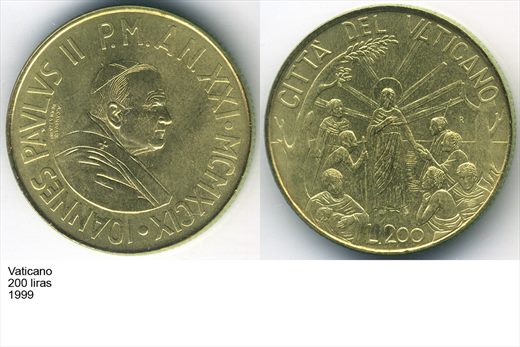 Vaticano - Lira 200 - 1999 - G5 A3 H03 L3C2