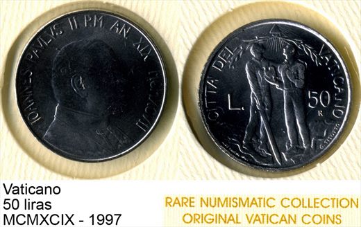 Vaticano - lira 50 - 1997