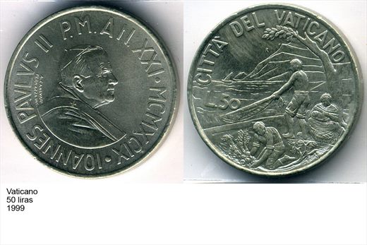 Vaticano - Lira 50 - 1999 - G6 A3 H06 L3C2