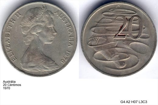 Australia - Cent 20 - 1970 - G4 A2 H07 L3C3