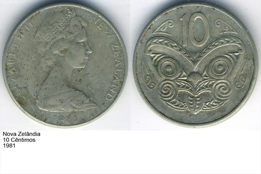 Nova Zelandia - Cent 10 - 1981 - G5 A3 H01 L2C4