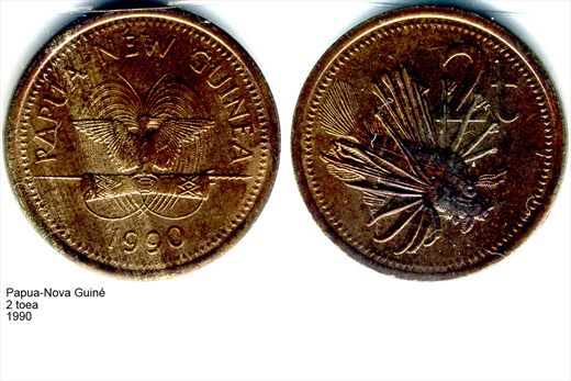 Papua-Nova Guine - Toea 2 - 1990 - G6 A3 H03 L3C5