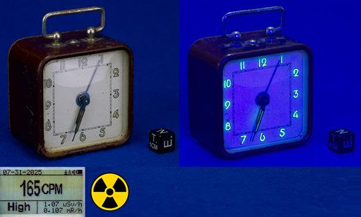 Relogio de mesa quadrado
