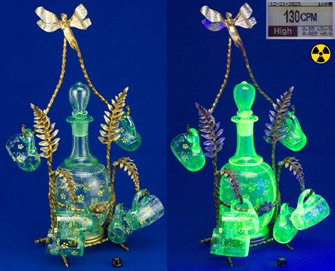 Conjunto de licoreira Art Nouveau 1900 a 1940