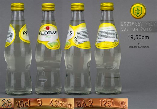 Pedras Limao 25cl 2015-09 43mm 19,50cm BA Barbosa e Almeida