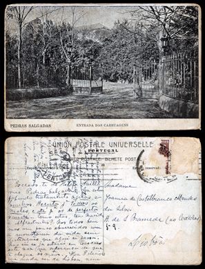 Pedras Salgadas, Entrada das Carruagens - Union Postale Universelle