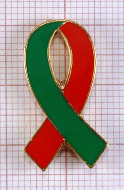 Laco verde e vermelho