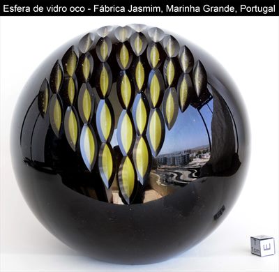 Esfera de vidro oco - Portugal Marinha Grande Fabrica Jasmim