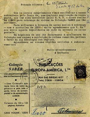 Publicacoes Europa-America Lda. (Aviso)