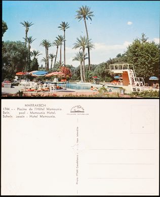 Marrocos Marrakech Piscine de LHotel Mamounia - 1744