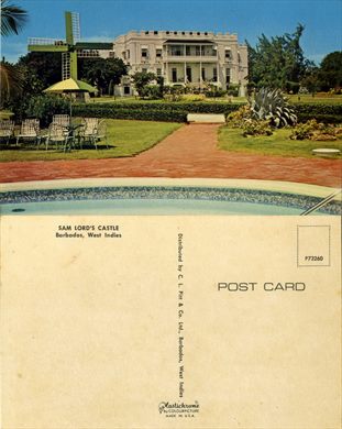 Barbados Sam Lords Castle - Plastichrome - P73260
