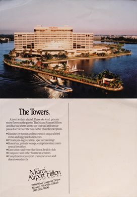 EUA Florida Miami The Miami Airport Hilton and Marina