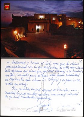 Espanha Alicante Castillo de Santa Barbara. Nocturna - 208