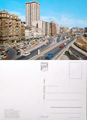Espanha La Coruna Viaducto del Generalisimo y Av. de Linares Rivas - 170