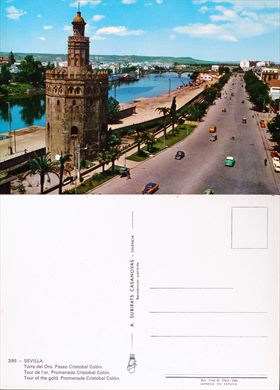 Espanha Sevilla Torre del Oro. Paseo Cristobal Colon - 396