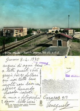 Italia Grumo Appula Piazzale stazione F.F. S.S e C.L. - 32104