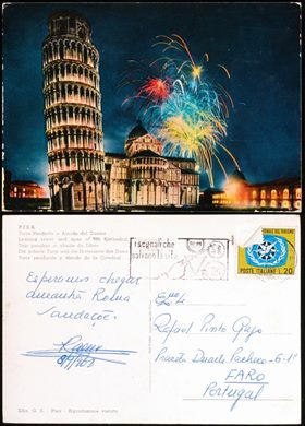 Italia Pisa Torre Pendente e Abside del Duomo (1)