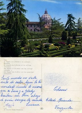Italia Roma La Cupola di S. Pietro e il Collegio Etiopico - 1148
