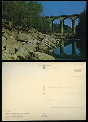 Portugal, Caldas de Felgueiras, Ponte sobre o rio Mondego Ref.1344 Supercor