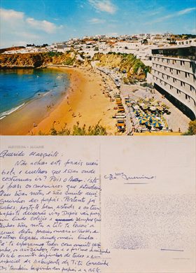 Portugal Albufeira vista geral da praia - 4