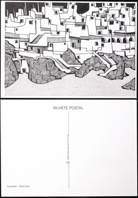 Portugal Algarve desenhos preto e branco - CD6