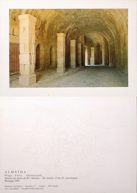 Portugal Almeida Praca-Forte Abaluartada Interior da porta de Sto. Antonio