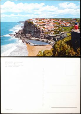 Portugal Azenhas do Mar vista parcial e piscina - 5-289