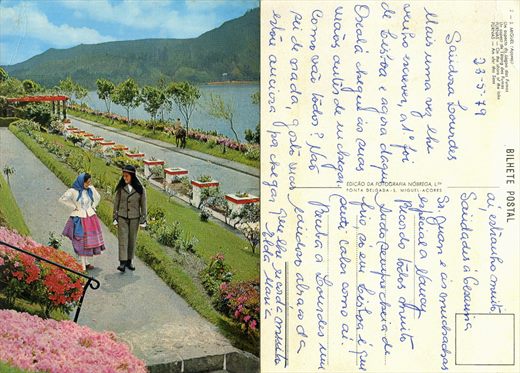 Portugal S. Miguel Furnas aspecto da lagoa - 2