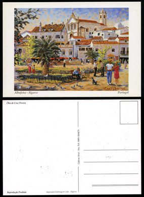 Portugal Algarve Albufeira (Oleo de Cruz Pereira - Galeria Arco)