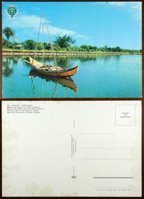 Portugal, Aveiro, Bateira de pesca no canal Oudinot 371 - CC