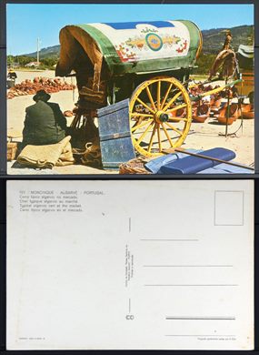 Portugal, Monchique, Carro tipico algarvio no mercado 157 CC