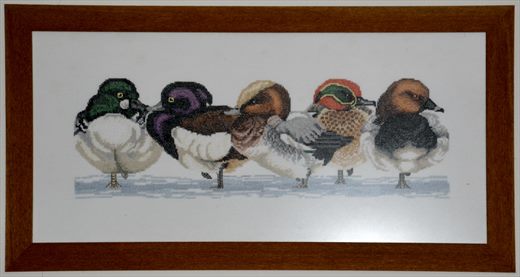 Bordado tradicional egipcio com patos