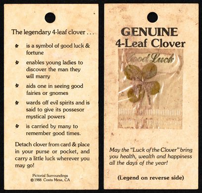 4-Leaf Clover (Pictorial Surronundings) 1988
