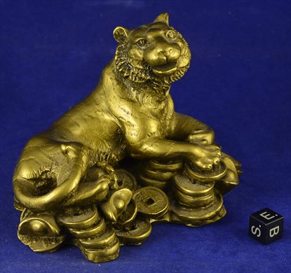 Fengshui yuanbao Money Coin Wealth Lucky Tiger