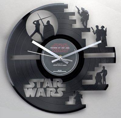 Star Wars LP Vinil Clock