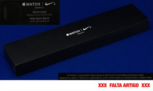 Apple Watch - NikePlus Series 3 SG AL Anthr-Black Nike Sport (GPS) MTF42QL-A Model A1859