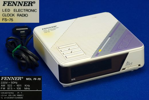 Fenner led electronic clock radio FS-75