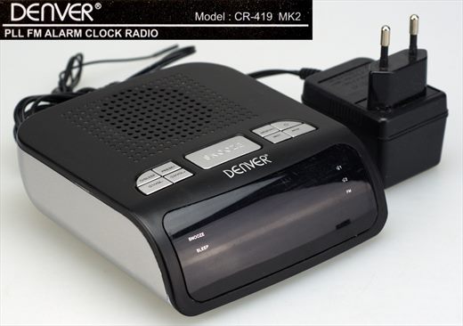 Denver CR-419 MK2 PLL FM Alarm Clock Radio