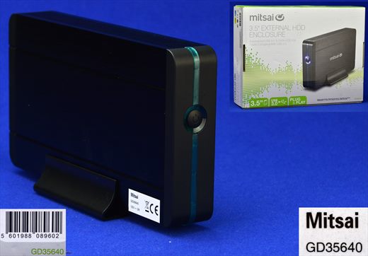 Mitsai 3.5 external HDD enclosure GD35640