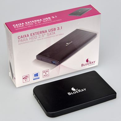 BlueRay caixa externa USB 3.1 para HDD 2.5 SATA
