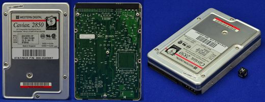Western Digital Caviar 2850 WDAC2850-15F 3.5 853.6MB IDE