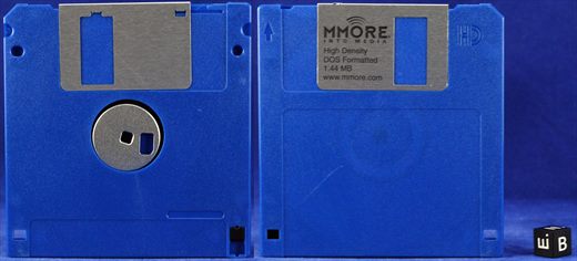 More HD DOS Formatted 1.44Mb 3,5 blue