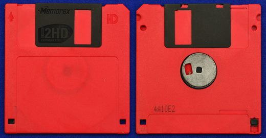 Memorex 2HD 1.44Mb vermelho