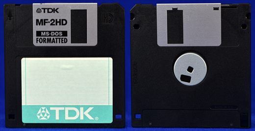 TDK MF-2HD MS-DOS formatted (black) 4