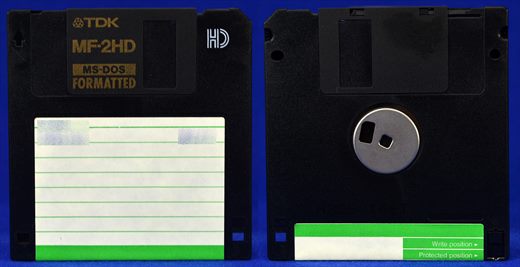 TDK MF-2HD MS-DOS formatted (black) 6