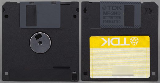 TDK MF-2HD (preto - etiqueta amarela)
