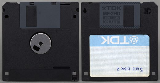 TDK MF-2HD (preto - etiqueta azul)