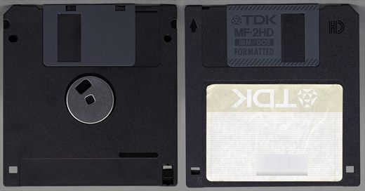 TDK MF-2HD (preto - etiqueta cinza)