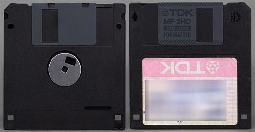 TDK MF-2HD (preto - etiqueta rosa)