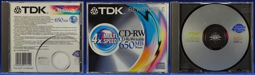 TDK CD-RW 650mb 4x